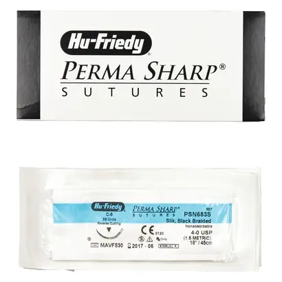 Camark Single Member S.A. Nahtmaterial Seide 4-0NA/C-6 PSN683S Pa 12