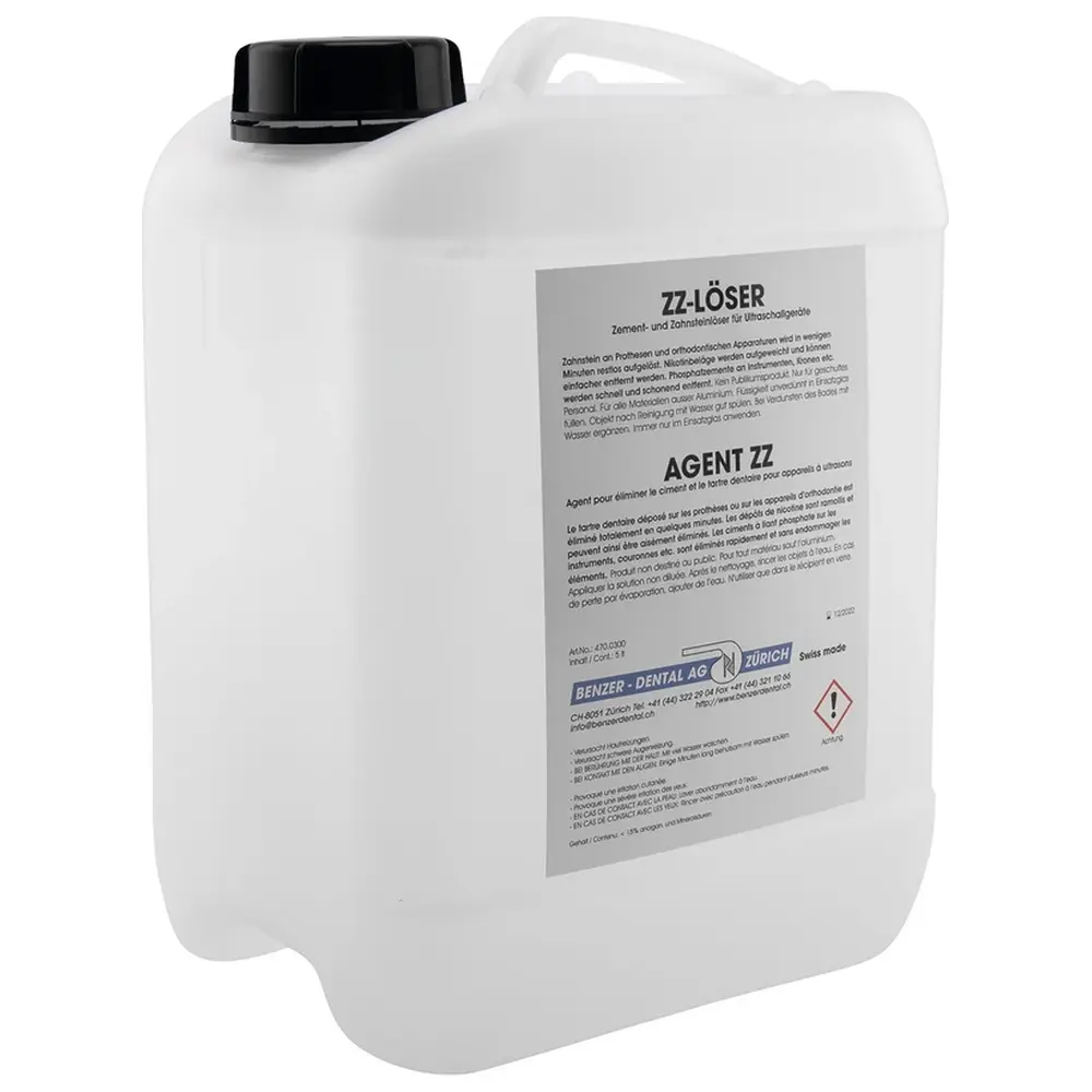 Benzer Dental AG ZZ-Löser - Kanister 5 Liter Benzer Dental AG ZZ-Löser - Kanister 5 Liter