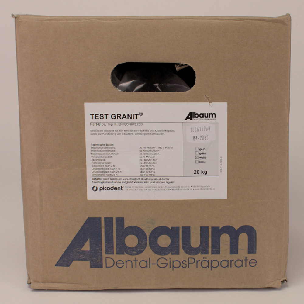 Test Granit weiß 20Kg Karton