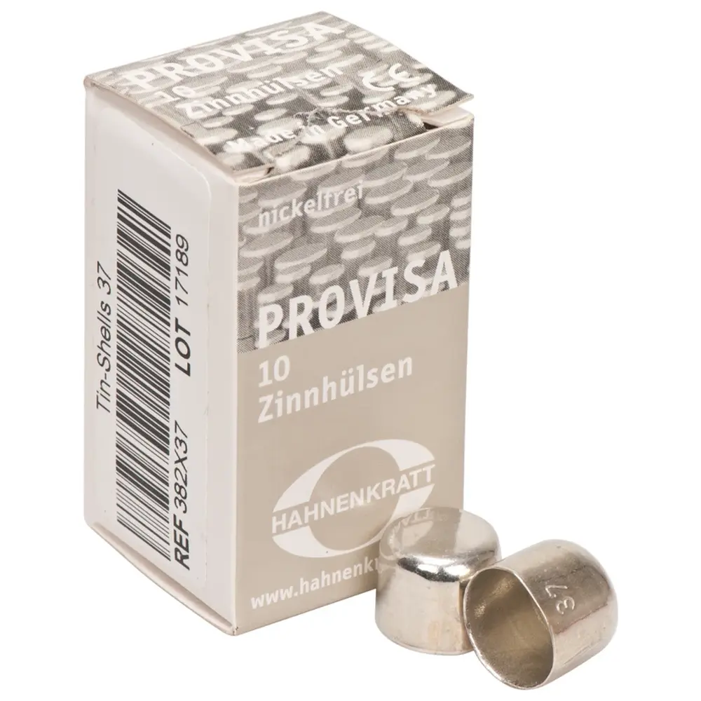 HAHNENKRATT PROVISA Schutzhülsen Zinn - Packung 10 Stück 37