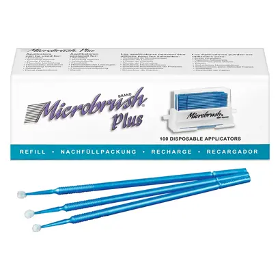 Young Microbrush International Ltd. Microbrush Plus Applikatoren regular blau Pa 100