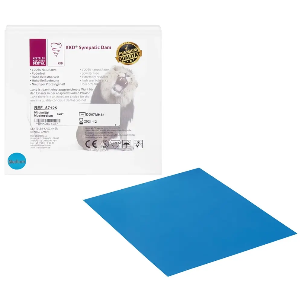 Kentzler-Kaschner KKD® SympaticDam Premium - Packung 36 Stück blau, 15 x 15 cm, mittel