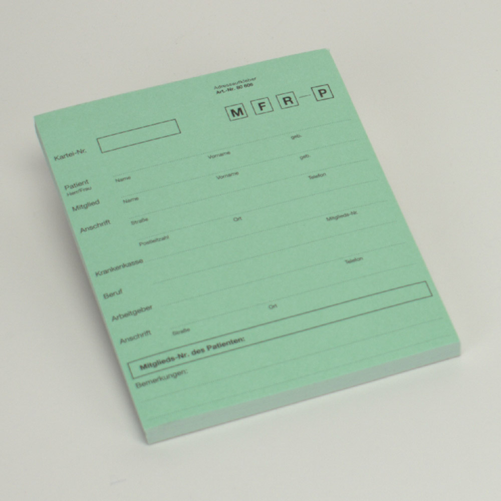 GX70646_Anschriftblatt_blau_A5_504_50St Anschriftblatt blau A5 504 50St