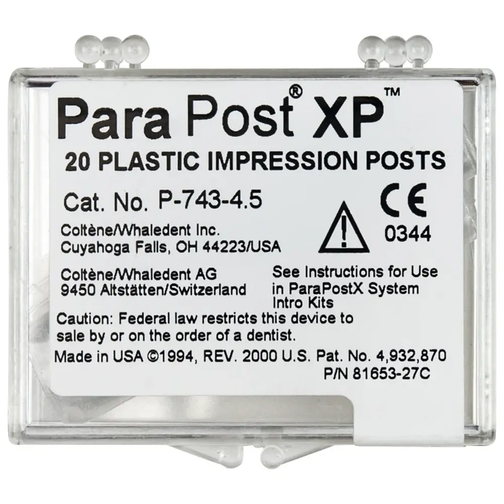COLTENE ParaPost® XP™ Abformstifte - Nachfüllpackung 20 Stück Ø 1,14 mm