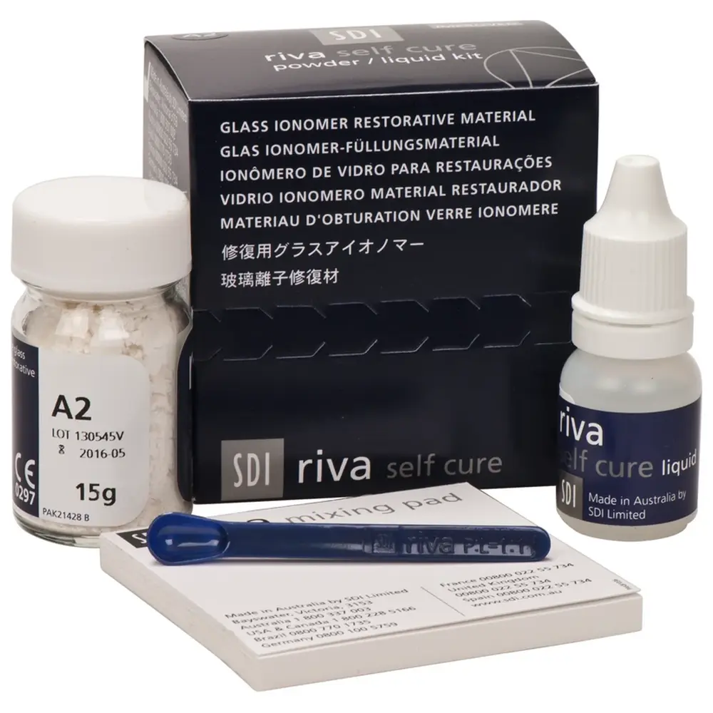 SDI riva self cure - Kit 15 g Pulver A2, 6,9 ml Flüssigkeit