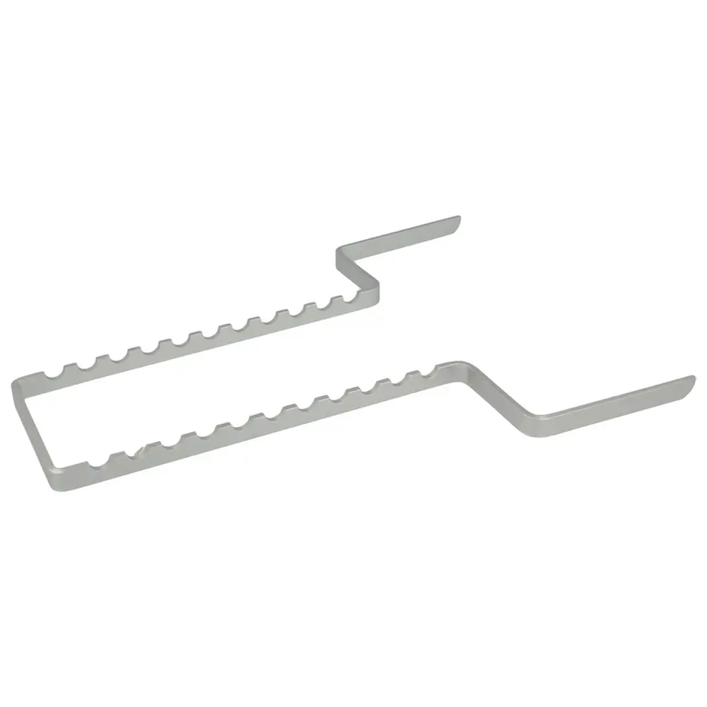 Euronda Norm-Tray Aluminium - Stück Instrumentenhalter für 11 Instrumente