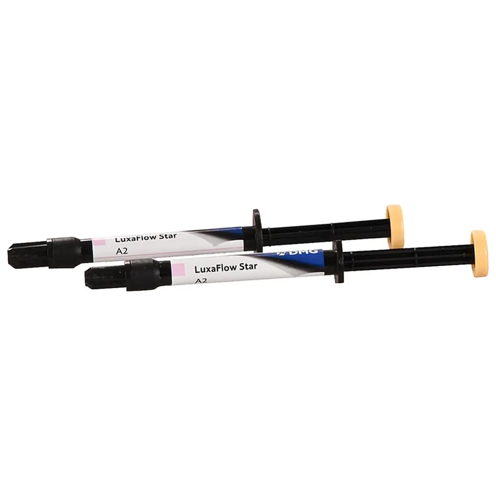 DMG LuxaFlow Star - Packung 2 x 1,5 g Spritze A2, 10 Luer-Lock Tips
