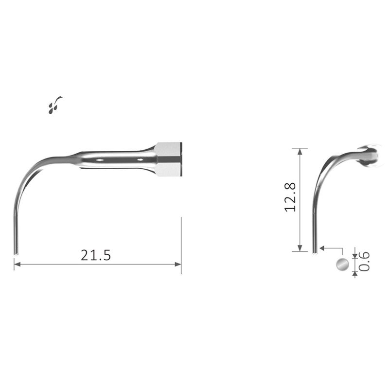 Ultraschallspitzen P6R PD6R Paro rechtsgebogen Ultraschallspitzen P6R PD6R Paro rechtsgebogen