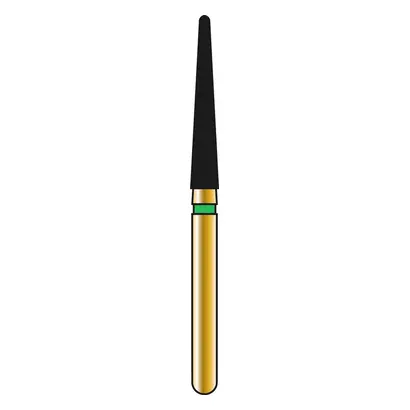 COLTENE DIATECH Diamanten G856L - Packung 5 Stück grün grob (C), FG, Figur 199 Konus rund lang, 11 mm, ISO 018