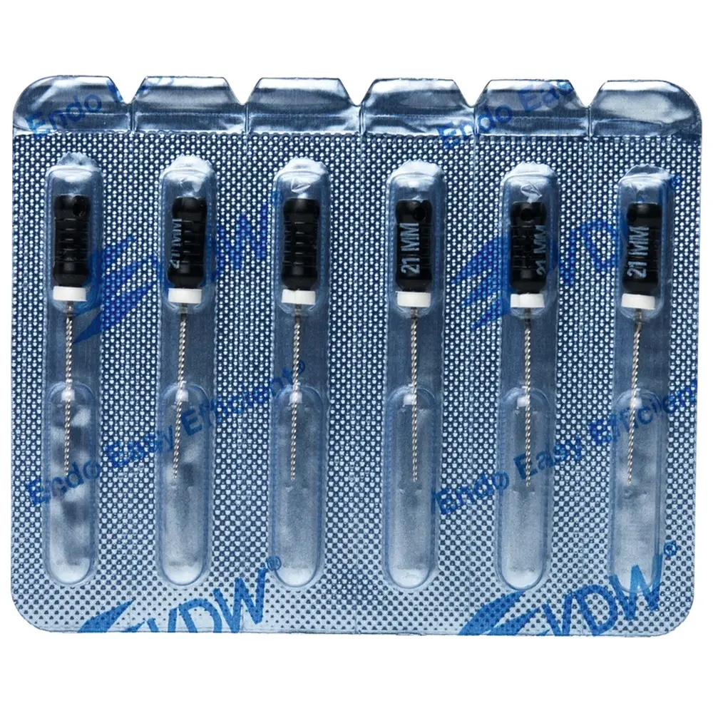VDW STERILE K-Feilen - Blisterpackung 6 Stück 21 mm ISO 040
