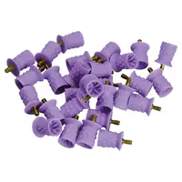 Kerr Farbige Prophy Cups - Packung 30 Stück violett spiralförmig, weiches Gummi, Screw-Type