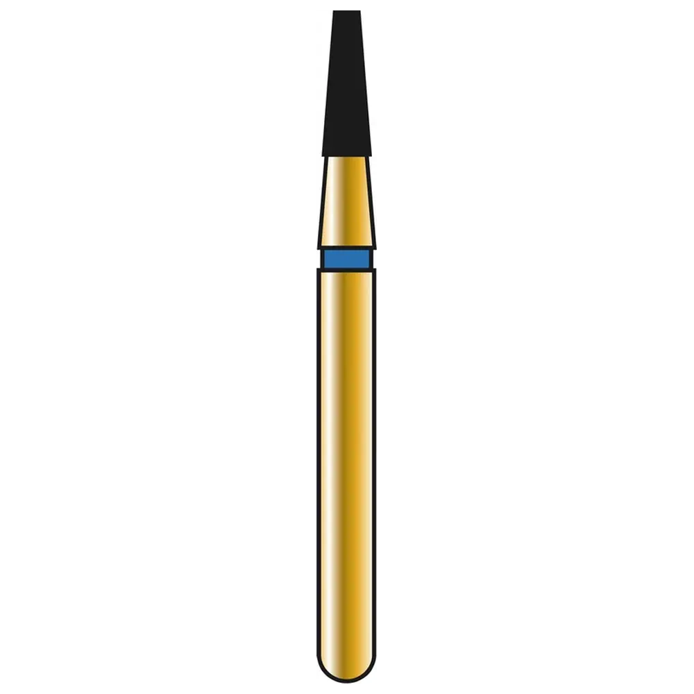COLTENE DIATECH Diamanten G845 - Packung 5 Stück blau mittel (M), FG, Figur 170 Konus flaches Ende, 4 mm, ISO 014
