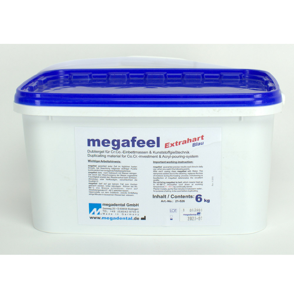 Megafeel extrahart blau 6Kg Eim