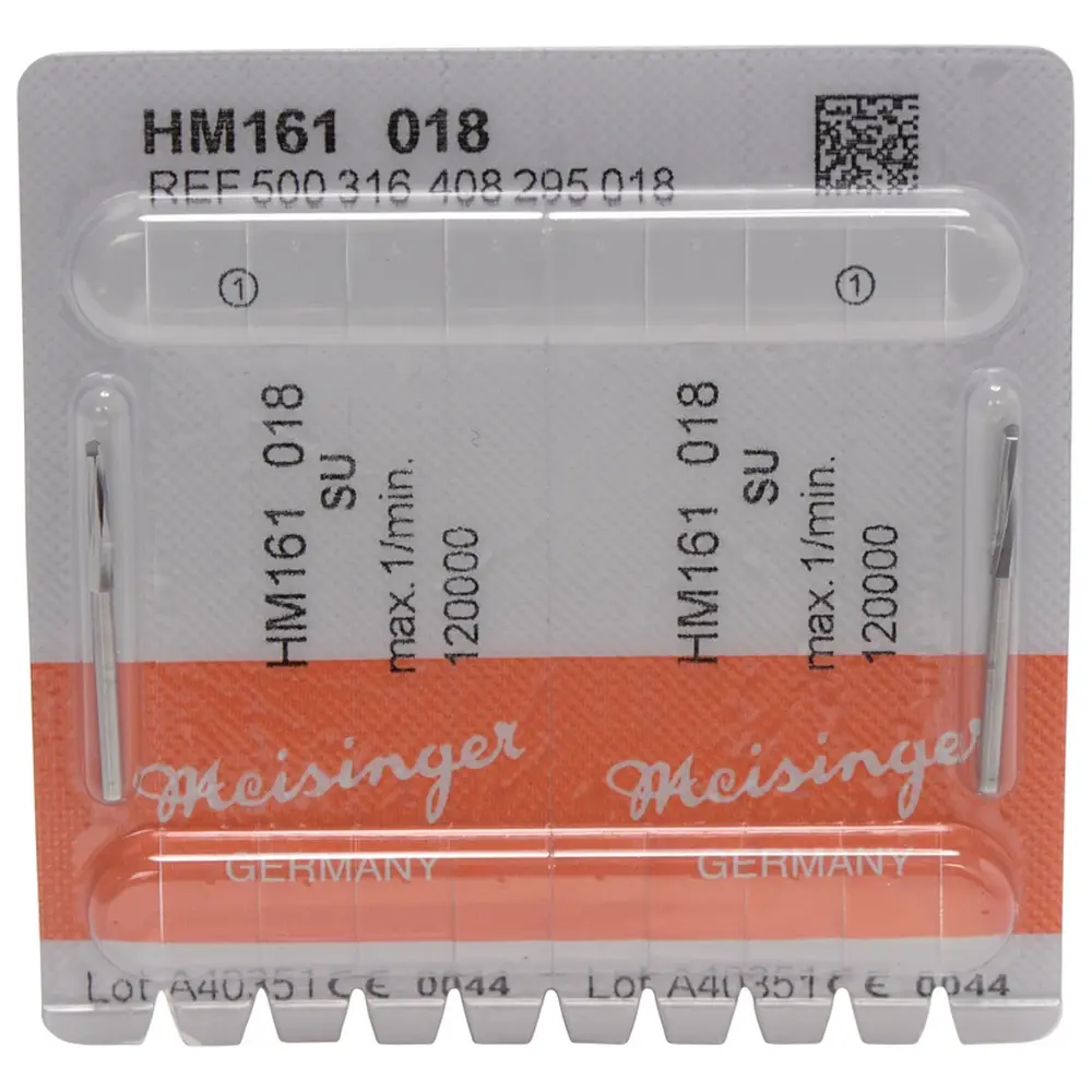 Hager & Meisinger Chirurgie Fräser HM 161 - Packung 2 Stück FG XL, Figur 408, 11 mm, ISO 018