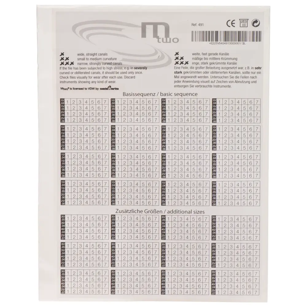 VDW Mtwo® Control Sticker - Packung 28 Stück