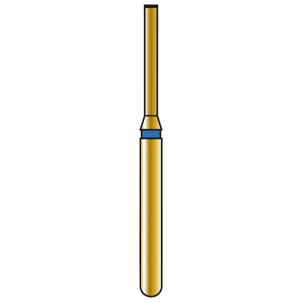 COLTENE DIATECH Diamanten G839 - Packung 5 Stück blau mittel (M), FG, Figur 150 Zylinder stirnschneidend, ISO 010