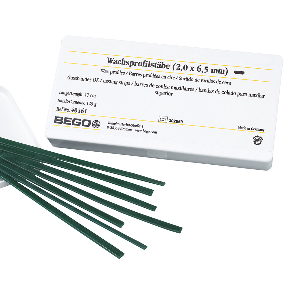 Wachsprofilstäbe 2,0x6,5mm 125g