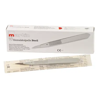 KLS Martin SE & Co. KG Einmal-Skalpell Fig.11 steril 10-295-11-04 Pa 10 KLS Martin SE & Co. KG Einmal-Skalpell Fig.11 steril 10-295-11-04 Pa 10