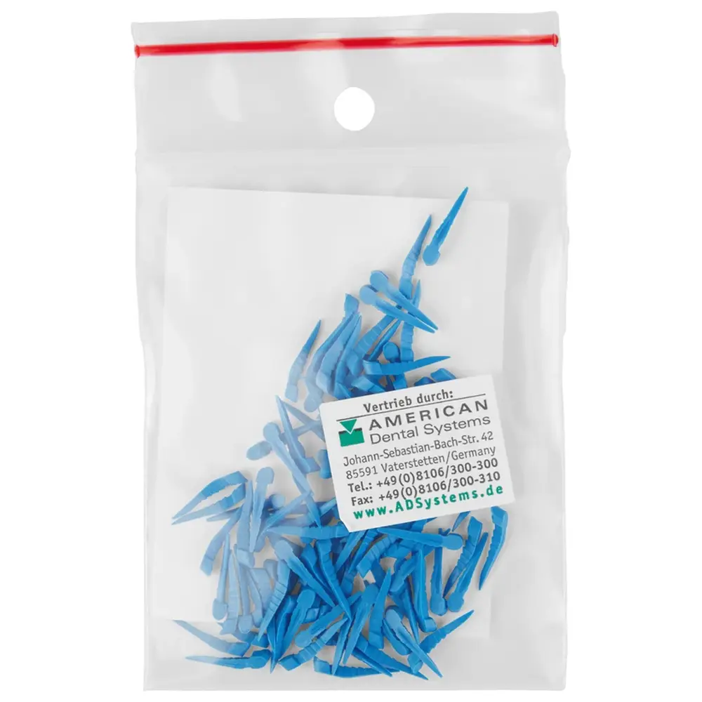 American Dental FLEXI WEDGES™ - Packung 100 Stück blau, x-klein