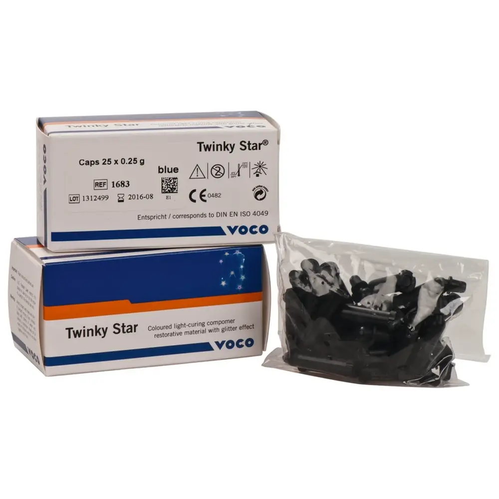 VOCO Twinky Star - Packung 25 x 0,25 g Cap blau