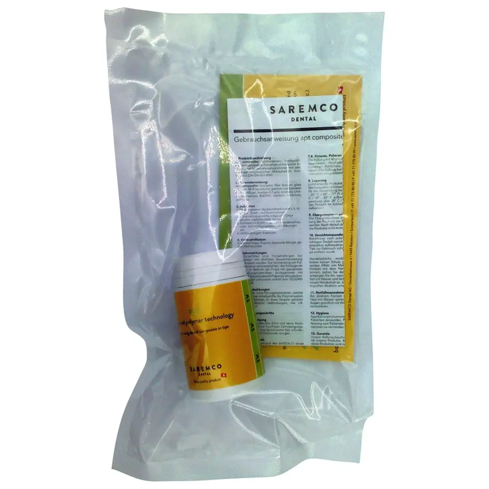 Saremco apt composite - Packung 16 x 0,37 g Tip A1 inklusive Flow Chart Saremco apt composite - Packung 16 x 0,37 g Tip A1 inklusive Flow Chart