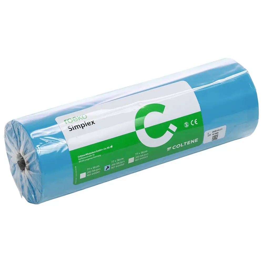 COLTENE roeko Simplex - Rolle 200 Stück blau, 77 x 56 cm