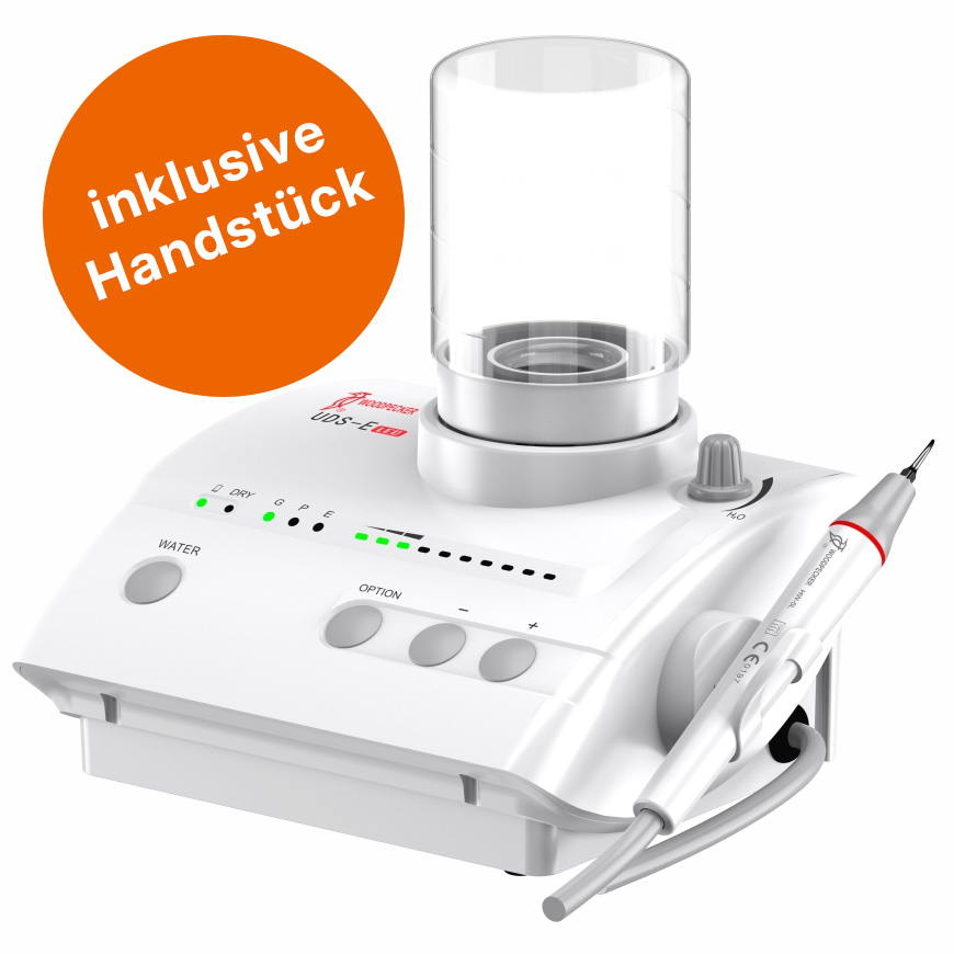 Ultraschallscaler UDS-E LED inkl. zweitem Ultraschall-Handstück HW-5L EMS