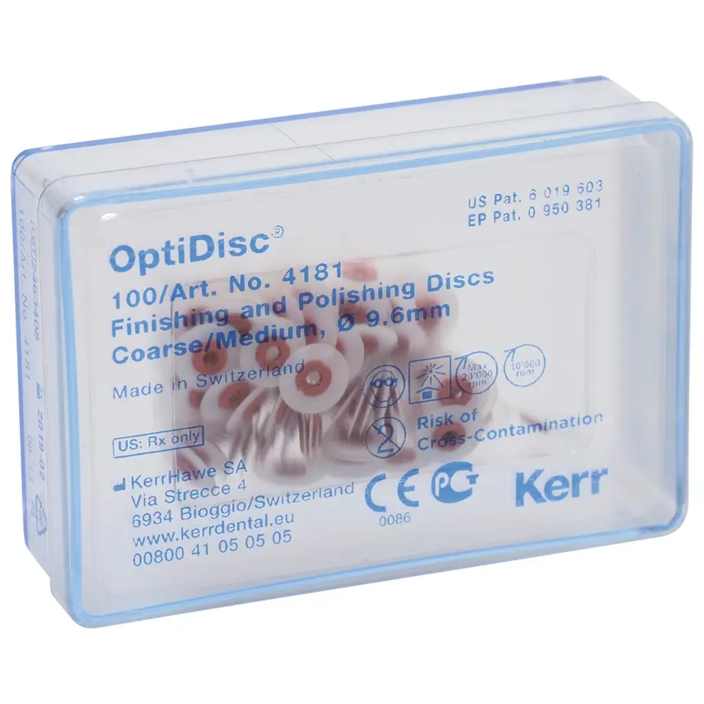 Kerr OptiDisc® - Nachfüllpackung 100 Stück unmontiert, hellbraun grob/mittel, Ø 9,6 m