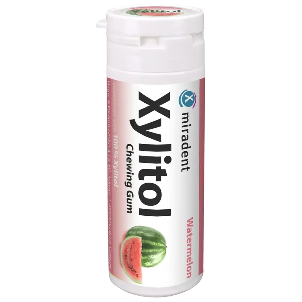 Hager & Werken Xylitol Chewing Gum - Dose 30 Stück Melone