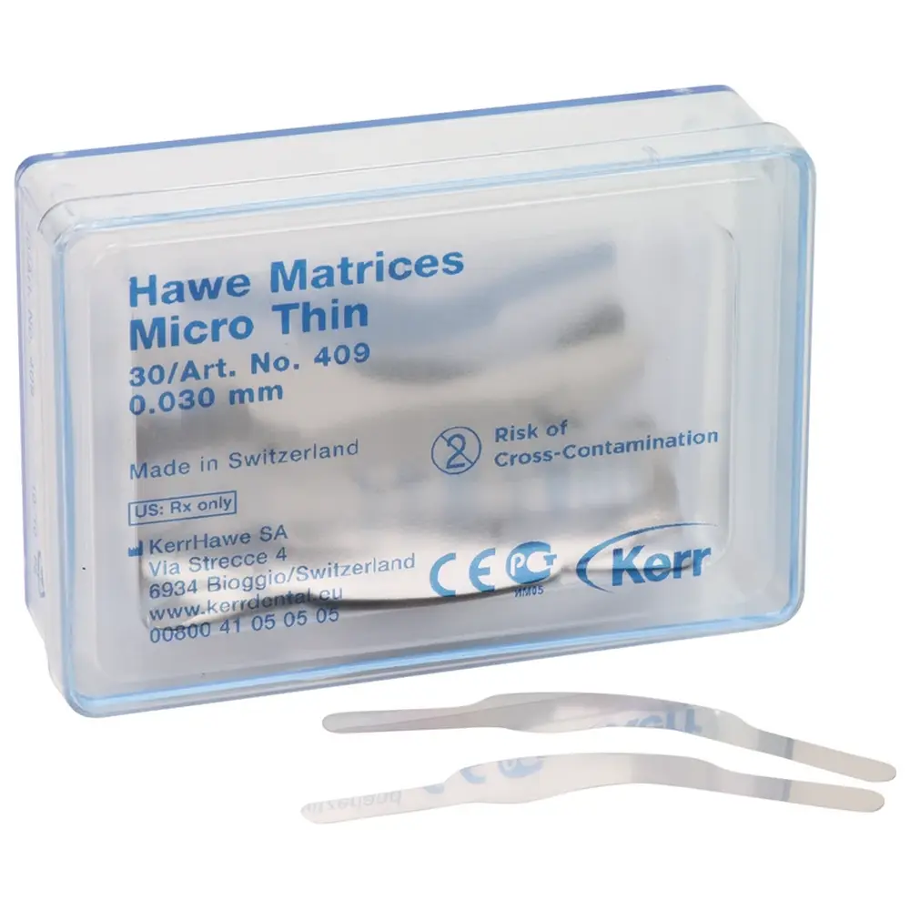 Kerr Matrizen Mikro-Dünn - Packung 30 Stück Stärke 0,03 mm, Nr. 409