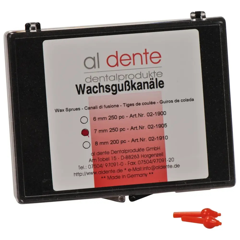al dente Dentalprodukte Guss-Sticks - Packung 250 Sticks EM, 7 mm