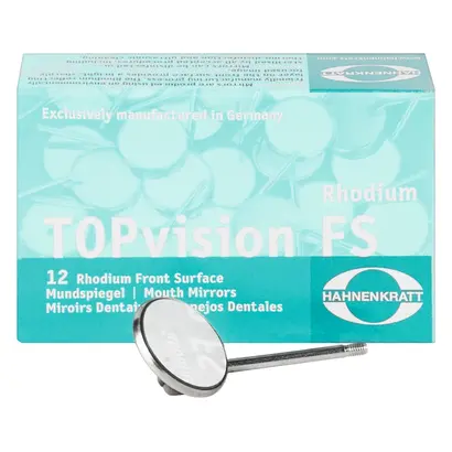 E.Hahnenkratt GmbH Mundspiegel TOPvision FS SS-Stiel 4 plan D22mm Pa 12