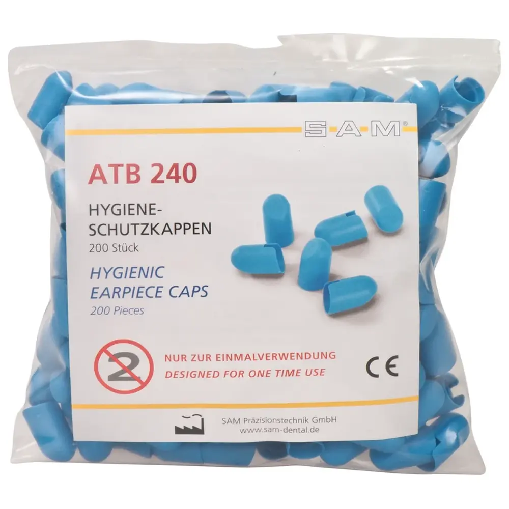 SAM Transferbogen Axioquick® - Packung 200 Hygiene-Schutzkappen blau