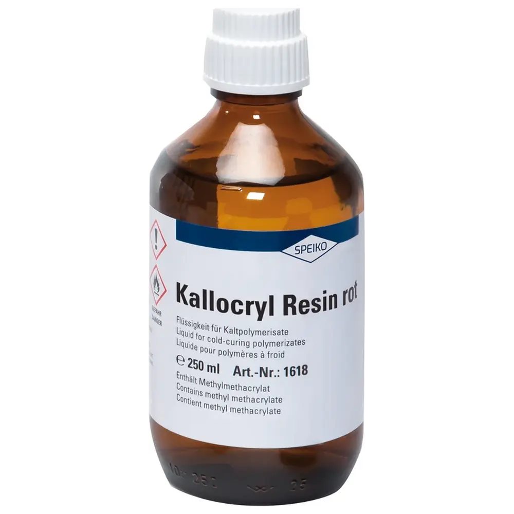 SPEIKO Kallocryl® Resin - Flasche 250 ml Flüssigkeit rot