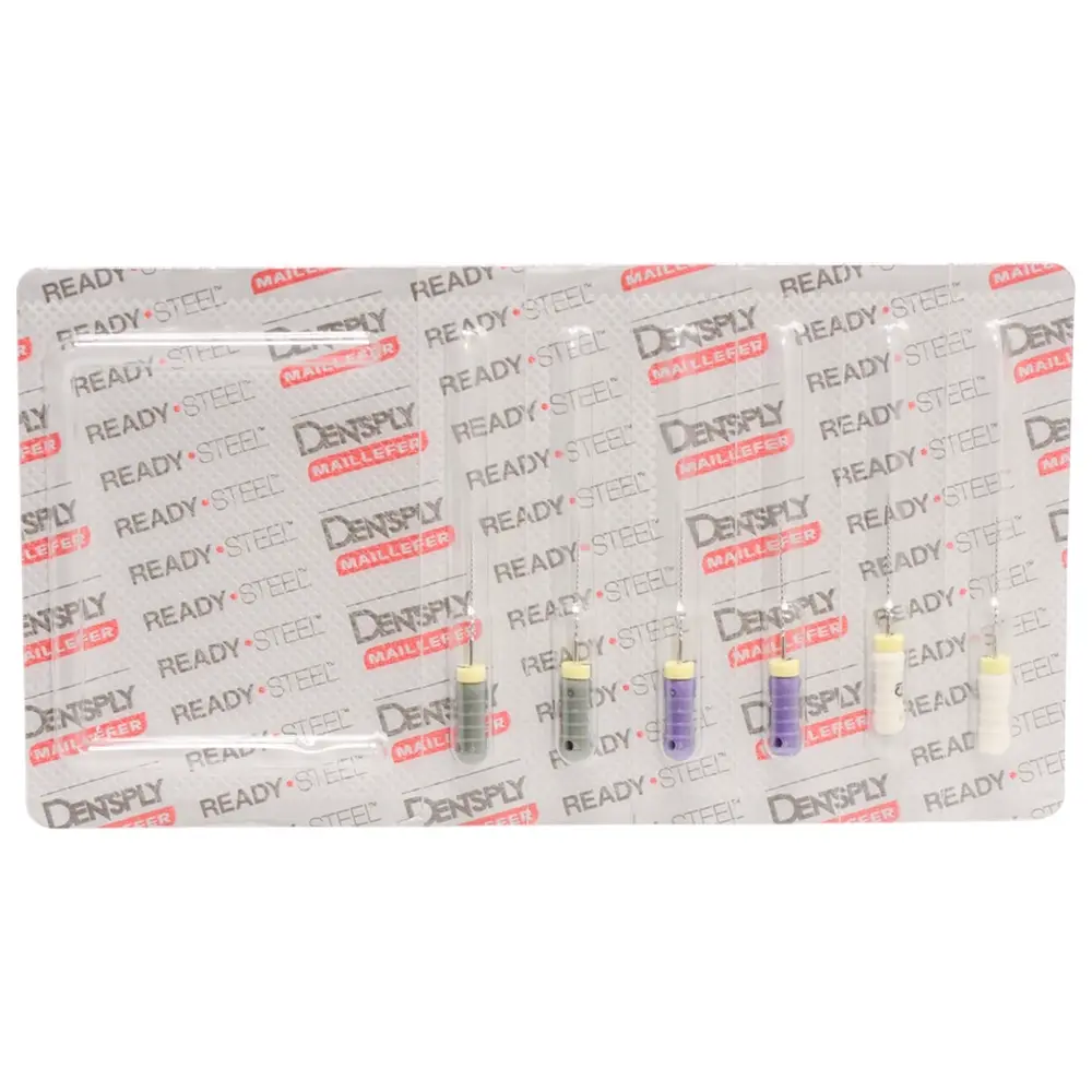 Dentsply Sirona READYSTEEL C+ Files - Sortiment 6 Stück 18 mm ISO 008-015