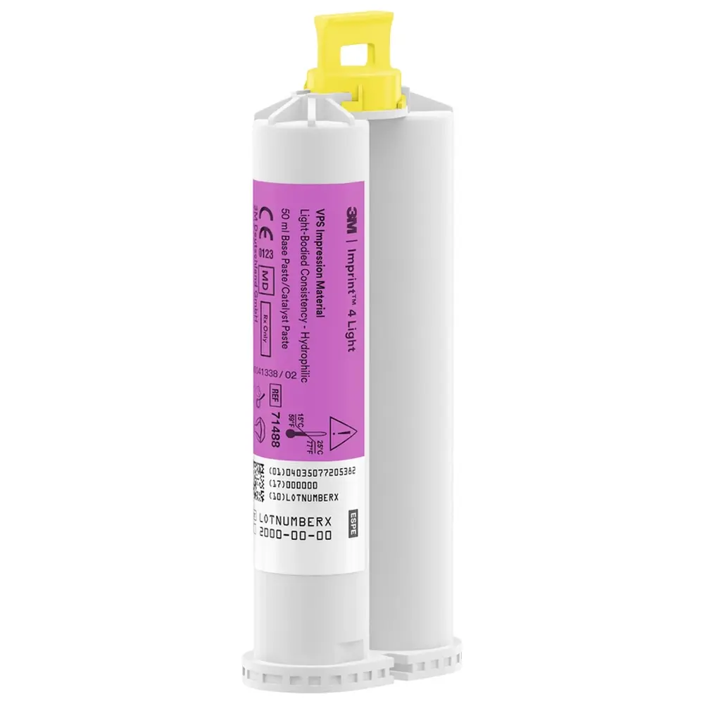 Solventum Dental Solutions Imprint™ 4 - Refill Packung 4 x 50 ml Doppelkartusche Light, Zubehör