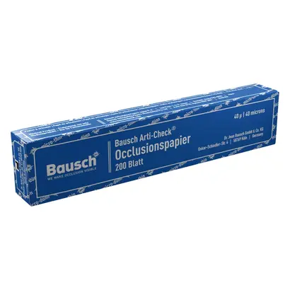 Dr. Jean Bausch GmbH & Co.KG Okklusionspapier 40my blau Heftchen BK09 Blatt 200