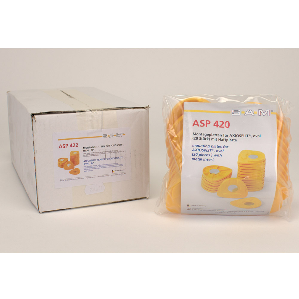 Axiosplit Montageplatten oval 100St