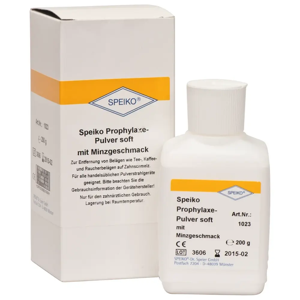 SPEIKO® Prophylaxe-Pulver soft - Flasche 200 g Minze