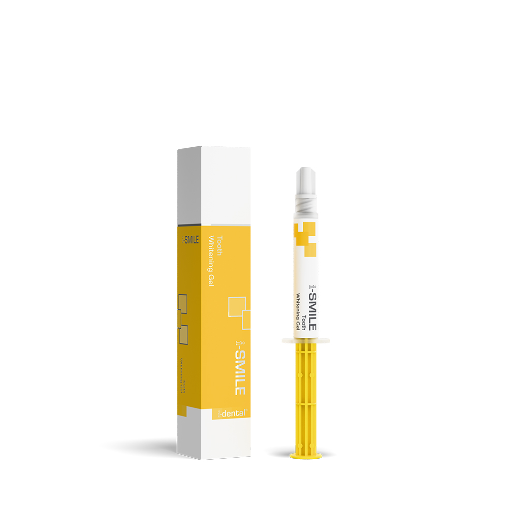 i-SMILE F Tooth Whitening Gel 10% mit Fluorid – i-dental, Orange, 3g Spritze, für Zahnaufhellung, standard Geschmack