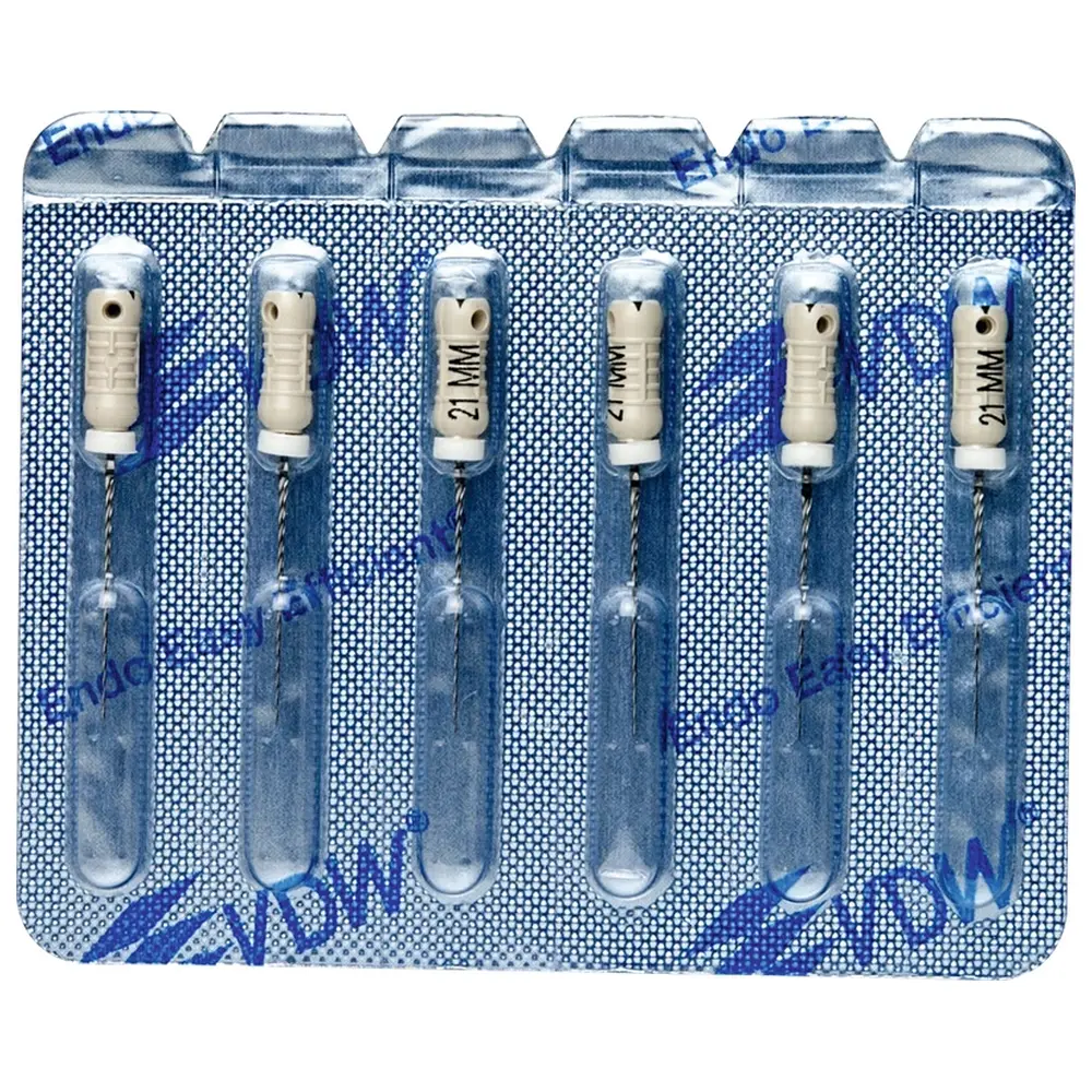 VDW STERILE K-Bohrer - Blisterpackung 6 Stück 21 mm ISO 015
