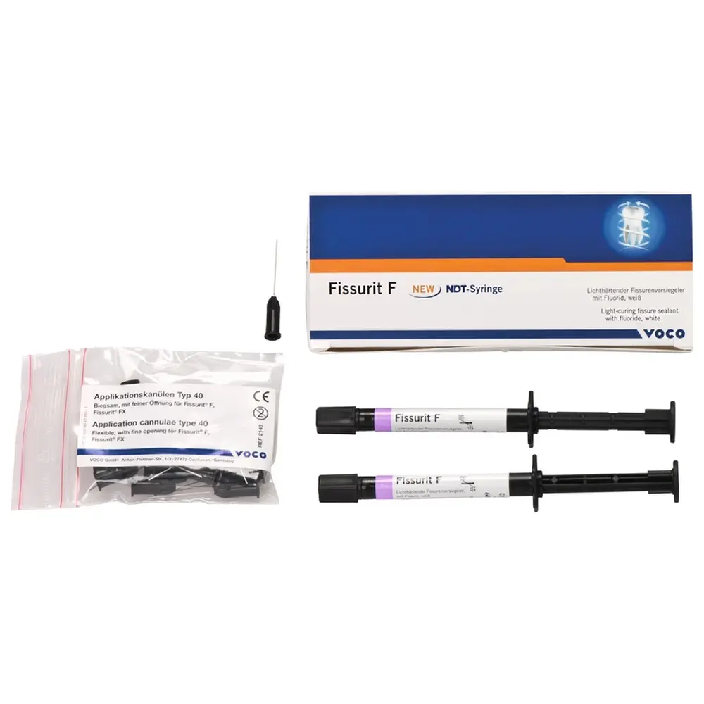 VOCO Fissurit® F - Packung 2 x 2 g Spritzen, Applikationskanülen Typ 40 VOCO Fissurit® F - Packung 2 x 2 g Spritzen, Applikationskanülen Typ 40