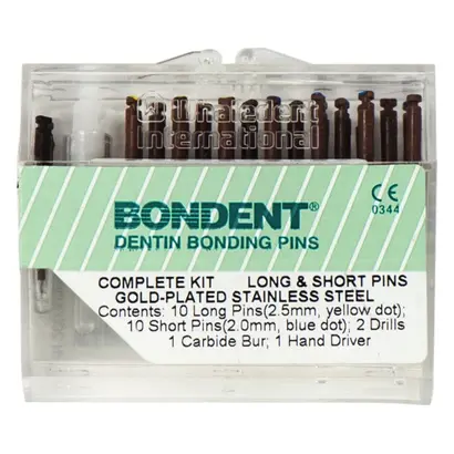 COLTENE BONDENT® Pins - Kit 2 x 10 Pins (gelb, blau)