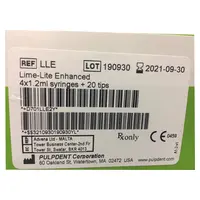 Pulpdent Corporation Lime Lite Light Enhanced 4x1,2ml Spritze, 20 Tips Kit