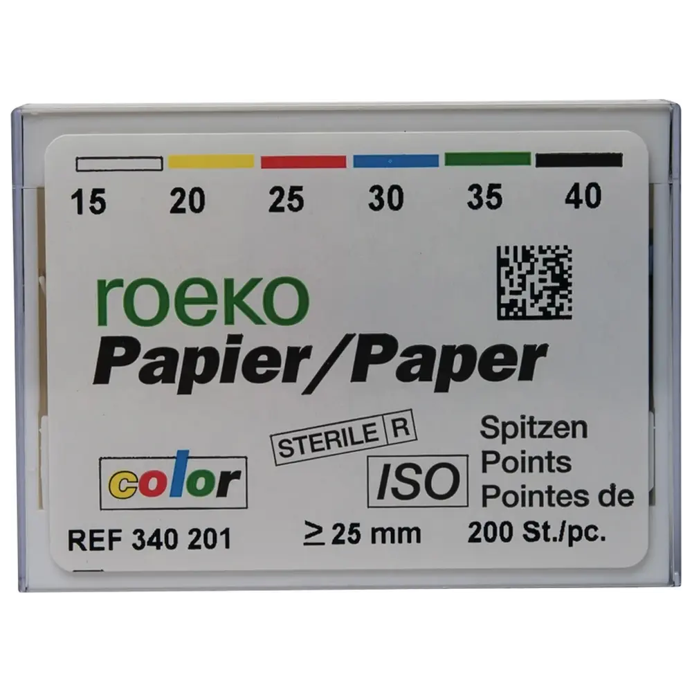 COLTENE roeko Papier Spitzen Color - Sortiment 200 Stück ISO 015-040