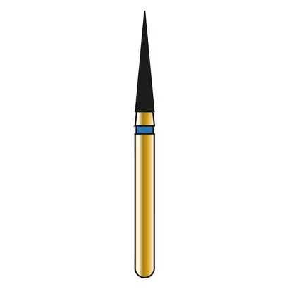 COLTENE DIATECH Diamanten G858 - Packung 5 Stück blau mittel (M), FG, Figur 165 Konus spitz, 8 mm, ISO 016