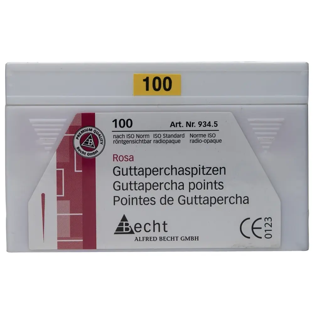 Becht Guttaperchaspitzen rosa - Packung 100 Stück ISO 100