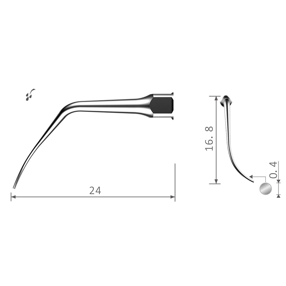 Xpedent Ultraschallspitze PN2R Paro (passend für den Einsatz mit NSK® Geräten)