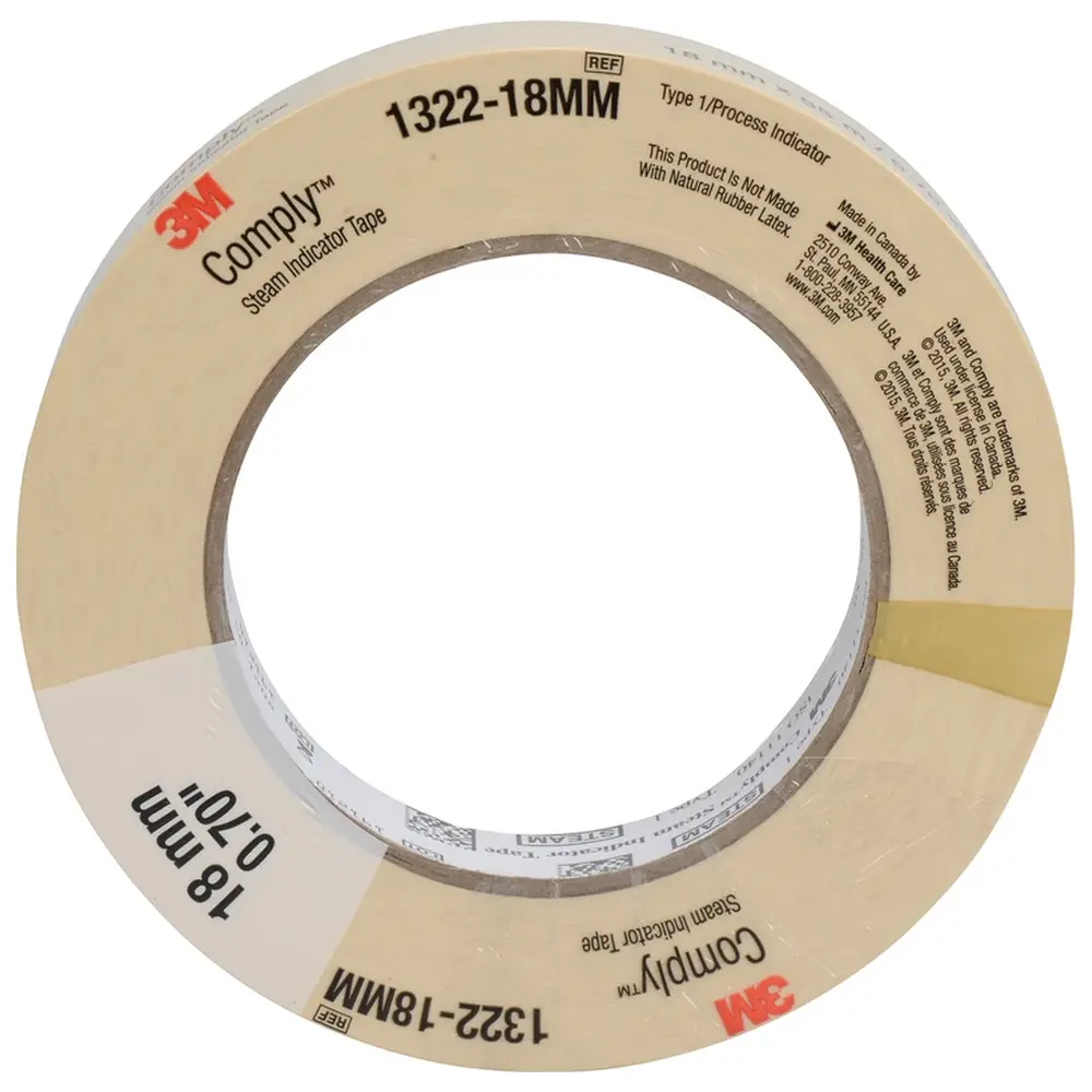 Solventum Dental Solutions Comply™ Dampf-Indikatorband - Rolle 18 mm x 55 m