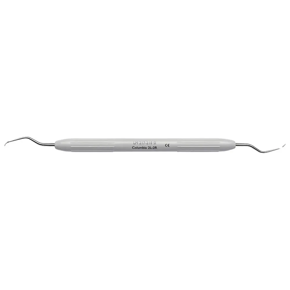 Medicom LM DuraGradeMAX™ Küretten n. Columbia - Stück Figur 2L/2R, grau, LM-ErgoNorm™ Griff